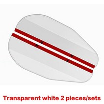 자동차 바디 키트 car rear view mirror sticker 비 눈썹 블랙 화이트 2pcs pvc weatherstrip auto mirror rain shield, 하얀