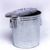 레트로 양철 인테리어 대형 깡통 쓰레기통 화분 화단, 120L(직47cmX고65cm), 1개