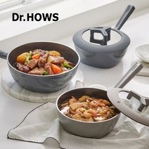 닥터하우스 [닥터하우스] 포코 웍팬 20cm (인덕션 겸용), 웜 그레이