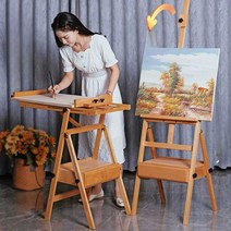 서랍형이젤 전문 드로잉 스케치 미술 유화 원목 이젤