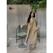 여성 트렌치 코트 봄 여자 롱코트 가을 오피스 하객룩 루즈핏