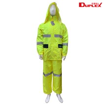 (모두팜) 작업우의 배달우의 레인코트 우의바지 형광우의 안전우의 배달우비 방수 방수우비, M, 형광노랑