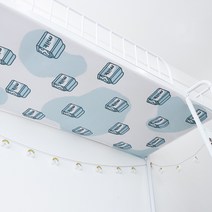 학생 기숙사 침대 하부 가리기 패브릭 해외 이층침대 커버 스티커 캐노피, J.우유 윗면-NO스탠드 + B.1.2m