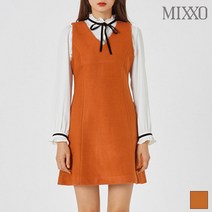 미쏘 레이어드 모직 원피스