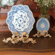 엔틱 골드 접시이젤 (2 size)