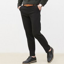 핏콕 남성용 겨울 구김방지 스판 빅사이즈 기모본딩 슬랙스