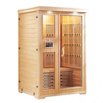 수아네 건식사우나 이동식찜질방 가정용찜질방 원적외선 원적외선사우나 습식, 3인용 솔송나무 (150x110x190cm)
