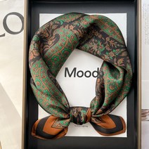 쁘띠 스카프 방도 가방 레오파드 무늬 실크 실크 실크 사각형 스카프 실크 스카프 여성용 봄 가을 여름 스카프 셔츠 장식 넥 컬러