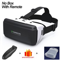 VR 헤드셋 헬멧 3D 안경 가상 현실 스마트폰 헤드셋 고글 쌍안경 비디오 Wirth 블루투스 컨트롤러, 02 A-No Box Y1 Remote
