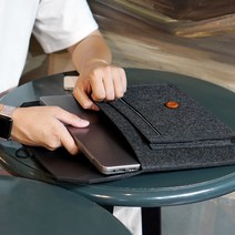 노트북 태블릿pc 경량 포켓 파우치 11 13 15인치 전용 맥북 lg그램 아이패드 갤럭시탭 가방, 그레이