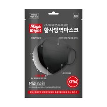 매직브라이트 라이프웨이 황사방역 마스크 대형 블랙 1개입