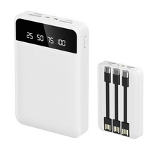 파워뱅크 자작배터리 캠핑용배터리 빠른 충전 보조베터리 케이스 이동식 3 1 와이어 DIY PoverBank USB 유, 01 White