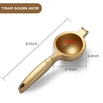 수동 과일 Juicer 레몬 압착기 알루미늄 합금 손 압착기 쉬운 사용 헤비 듀티 레몬 감귤류 Juicer 주방 액세서리, 하나, golden