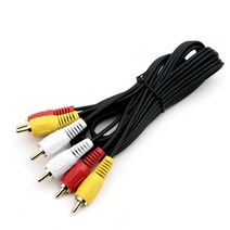 조이스토리 JSAV0343 RCA3선 숫-숫 3M 오디오와 비디오 신호를 동시에 연결 가능한 케이블 금도금 커넥터