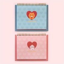카카오프렌즈 라이언 어피치 노트 포토 수첩 앨범 캐릭터 스탠드 스탠딩 액자 프레임 사진 1P선택, 라이언(0293)