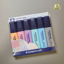 스테들러 클래식 파스텔 형광펜 6색 세트 364CWP6PA, 혼합색상, 40세트