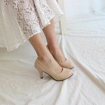 [KT알파쇼핑]스킨 가보시 신발 예쁜 기본 하이힐 둥근코 킬힐 패션