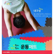 소리안나매트) 20T 운동매트/스포츠/태권도/헬스장 매트, 민무늬 블루