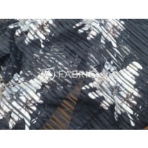 패브릭제이 슬라브 플라워 스트라이프 노방 오간자 원단 천 FJ-125