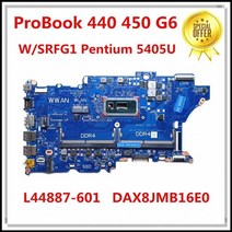 노트북 메인보드 hp probook 440 450 g6 마더보드 l44881-601 l44883-601 l44886-601 l44887-601 5405u i3 i5 i7 8th, 5405u CPU