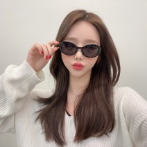 VANANA2 자외선 차단 타원형 캣츠 스타일리쉬 뿔테 선글라스 4color