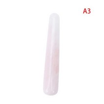 지압기 마사지기 다리 발 지압롤러 원목 지압판 천연 비취 Yoni 지팡이 자연 화이트 크리스탈 마사지 흑요석 스틱 석재 바디 페이스 바173, C