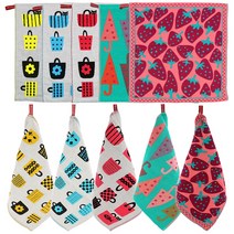 북유럽풍 일러스트 주방행주 35cm x 35cm, 1개, 우산