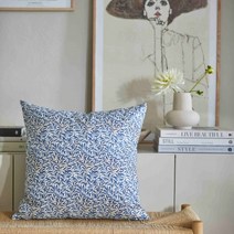 쿠션 윌리엄 모리스 윌로우 블루 50×50