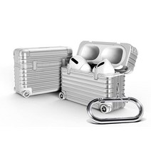 miak AirPods Pro 케이스 커버 캐리 케이스 [ 가방 하드 케이스 캐리 백 바람 폴리 카보네이트 TPU 하이브리드 무선 충전 Qi 대응 ] MA20643 (실버) [일본 정규 대리점품]