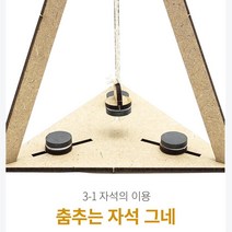 자성실험 춤추는그네 과학키트 4인세트 실험완구 과학교재 과학실험놀이 과학준비물 방과후교실 고등과학, 1명