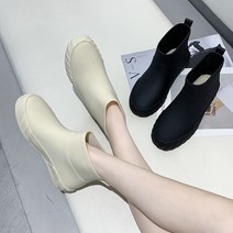 여성 레인부츠 아웃도어 방수화 패션 미들부츠