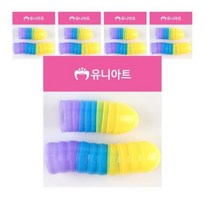 유니아트 플라스틱 계란모형 소 10p, 혼합색상, 5개