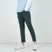 남자 카고 스판 밴딩청바지 5컬러 테이퍼드핏 9부 10부 2타입 워싱 데님팬츠