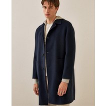 21FW [타임리스][울 캐시미어]핸드메이드 발마칸 D.블루 코트 MACO1D902B5