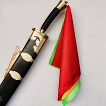 쌍절곤 장봉 봉술 Broadsword Wushu 훈련의 실크 Dao 무술 검 부품 빨간색과 노란색 두 조각 같은, 08 Orange 2 pieces