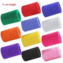 1Pcs 손목 Sweatband 테니스 스포츠 팔찌 배구 체육관 손목 받침대 지원 땀 밴드 수건 팔찌 수호자 8 11 15 cm, 없음
