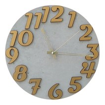 인더스트리얼 크램 벽시계 무소음 인테리어 벽걸이시계 지름 30cm 무게 500g, 브라스톤