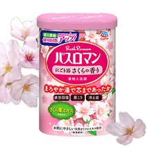 NEW 바스로망 입욕제 600g 히노끼 외 19종류 산림욕 릴렉스라벤더 콜라겐 세라마이드 반신욕 족욕제 빠른출발, 04-벚꽃600g