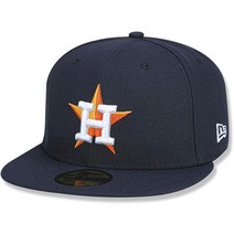 월드몰/ 뉴에라 59FIFTY 휴스턴 애스트로스 네이비 MLB 2017 필드 홈 피티드 캡 정품 컬렉션, 7 7/8, Navy