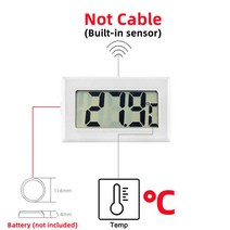 3차원측정기 3차원 미니 디지털 LCD 실내 편리한 온도 센서 습도계 게이지, 08 T-White