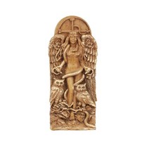 ZCD 동상 종교 불상 기념품 선물 어머니 동상 그리스 동상 입상 탁상 장식, 수지, 갈색