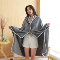입는 담요 두꺼운 모포 집순이 이불 먼지없는 극세사 블랭킷 모포 날다람쥐 담요 후드 작은 담요 낮잠 담요 학생 목도리 후드 케이프 담요 사무실 담요 사계절 유니버설 망토 솔리드