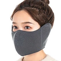극세사 넥워머 귀마개 방한마스크 +패션마스크증정 배달마스크 오토바이 스키 보드 겨울 등산 낚시 골프 라운딩 라이더 자전거 마스크, 극세사방한마스크-그레이