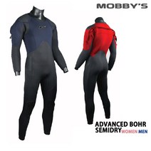 모비스 잠수복 세미드라이슈트 어드밴스 보어 5mm(남성 여성용), 레드_남-S