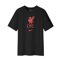 나이키 FC 리버풀 크레스트 반팔티 블랙 남자 스포츠 반팔 티셔츠 면티 DM3482-010