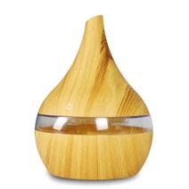 Xiaomi-300ML 가습기 전기 아로마 디퓨저 미스트 우드 그레인 오일 테라피 미니 자동차 홈 오피스용 7 LED 조명, [02] 2, [01] 기타, 02 Straight   B