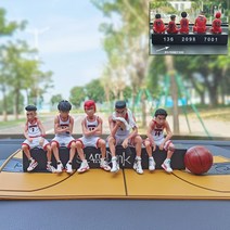 차량용 피규어 장식품슬램 덩크 마스터, 흰색의 다섯 호랑이 농구 주차 표지판 노란 패드, 1개