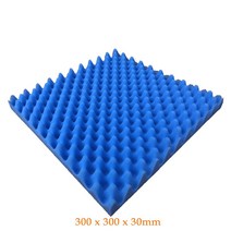 방음 어쿠스틱 폼 트리트먼트 흡음면 소음 스폰지 우수한 방음 50x50x1.5cm/ 30x30x3cm, 블루300x300x30mm