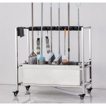 이동식 청소도구 정리대 정리함 거치대 걸이 스텐, 1, 대형 16 견인 20 후크