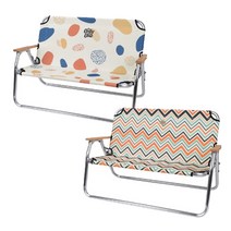 스노우라인 폴딩 벤치 23 캠핑 2인용 체어 의자, 스노우라인 폴딩 벤치 (지그재그)